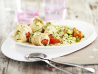 Rouleaux de dinde sauce au chèvre 