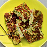 Tortilla courgettes et tomates