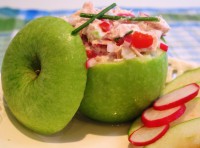 Pomme granny farcie au thon