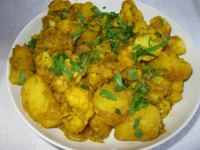 Chou-fleur et pommes de terre à l'indienne