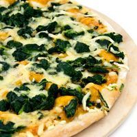 Pizza aux épinards et à la ricotta