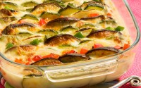Tian d'aubergines au basilic