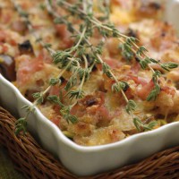 Crumble d'automne au bacon et fromage