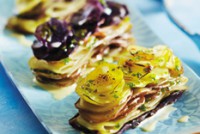 Millefeuilles de pommes de terre à la normande