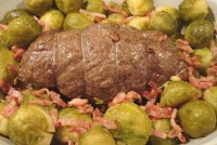 Rôti de Poire de Boeuf aux Choux de Bruxelles