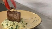 Pavé de boeuf, semoule fine de chou-fleur