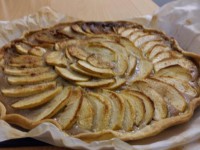 Tarte aux pommes et à la crème de marrons