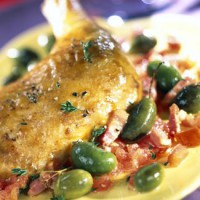 Poulet aux olives 