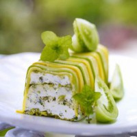 Terrine de chèvre frais aux pistaches