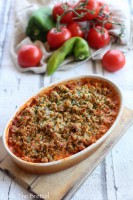 Crumble de tomates aux flocons d’avoine