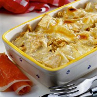 Crozets gratinés au reblochon