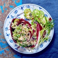 Cœurs de salade au crabe