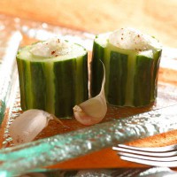 Concombres à la crème d'ail