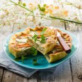 Quiche aux carottes, à la citronnelle et à la coriandre