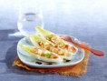 Salade de riz à l'ananas, surimi et endive