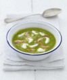 Velouté de petits pois, volaille et Carré Frais