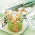 Crevettes avocat et yuzu