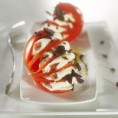 Tomates mozzarella au basilic