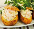 Pommes de terre farcies aux crevettes